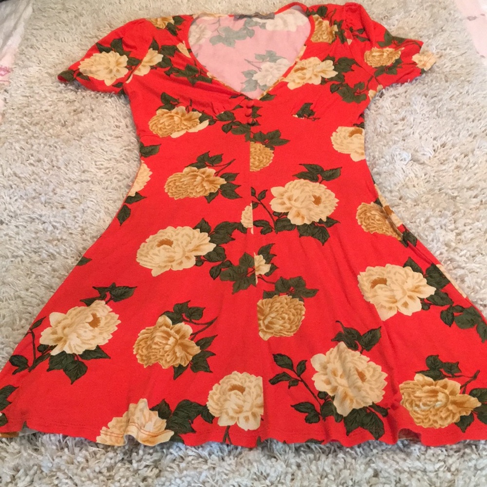 ASOS floral fit & flare dress. Size 2